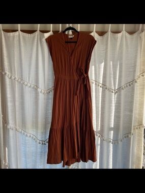 Universal Thread Cotton Gauze midi dress size small